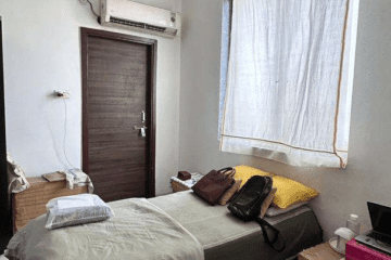 Room for rent in 2 BHK furnished flat for bachelors sharing, independent room available with parking in apartment