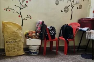 Single room for female flatmate in VIP Colony Geetanjali Nagar Bilaspur with attached balcony private bathroom shared kitchen and hall in semi-furnished 2BHK apartment