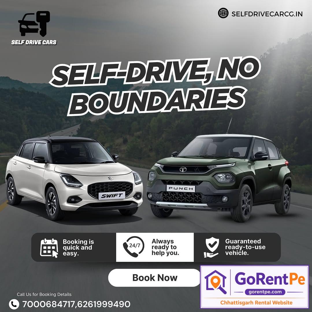 Book self drive cars in Masanganj, Bilaspur CG featuring Swift and Punch cars with easy booking and affordable rental service