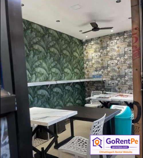 Fully furnished shop for rent in Happy Street Bilaspur near Sanichari with parking and washrooms ready to use commercial space