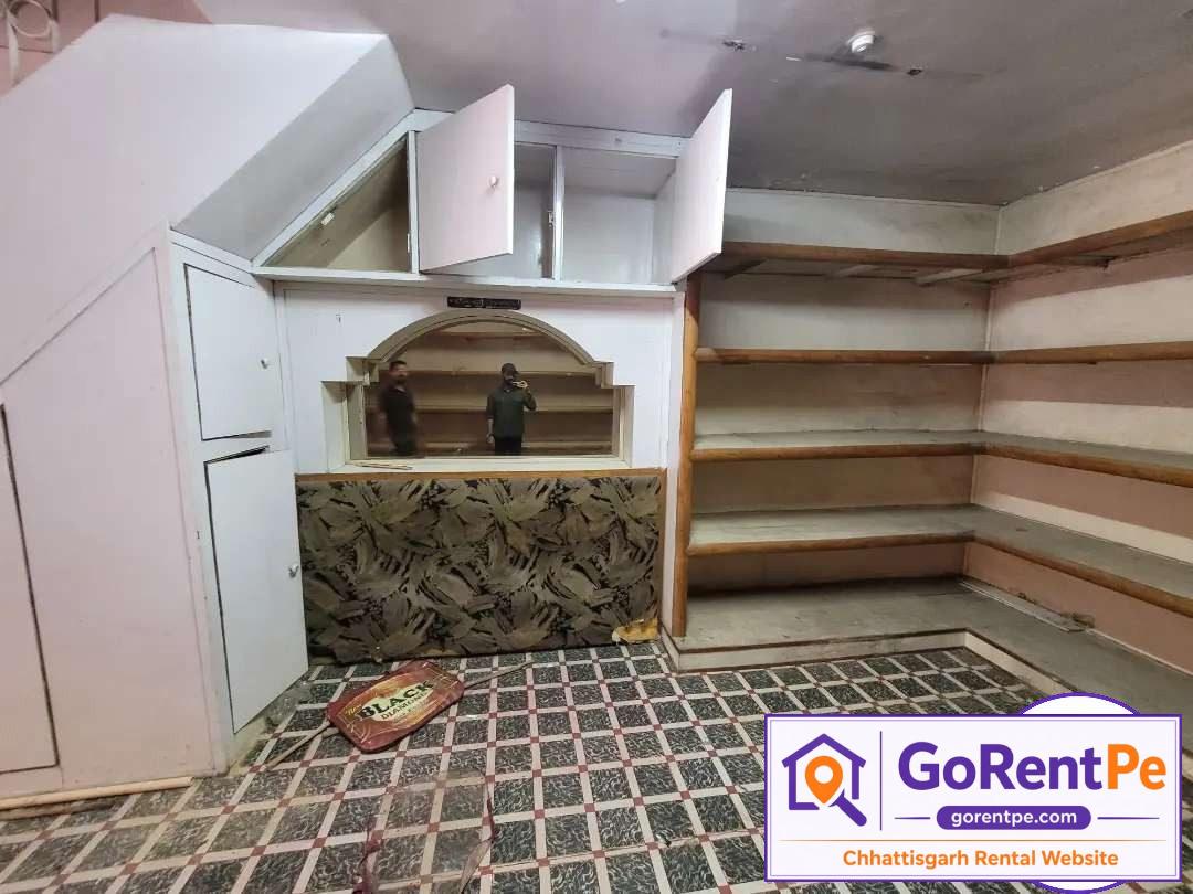 commercial shop for rent in New Shree Ram Cloth Market Bilaspur 512 sqft retail space ideal for clothing business