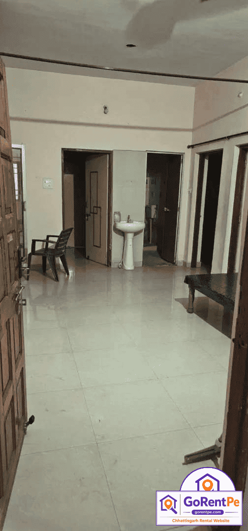 2 BHK unfurnished ground floor house for rent in Shivam Homes Sarkanda Bilaspur safe colony near Dreamland School Arvind Nagar west facing