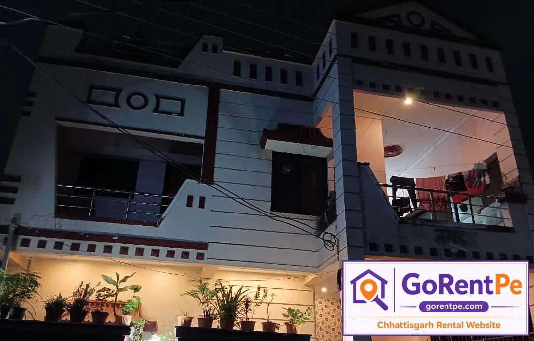 2 BHK semi furnished flat for rent in Capital City Phase 1 Extension Saddu Raipur near Ambuja Mall with parking and east facing apartment