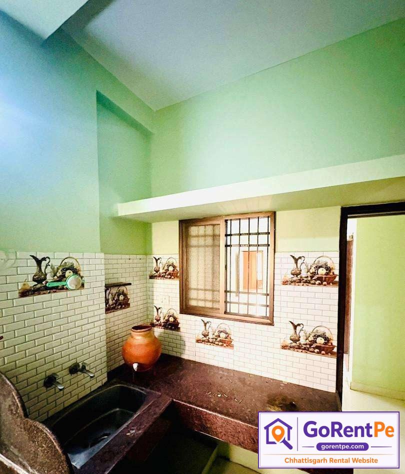 2 BHK family apartment for rent in Avanti Vihar Raipur with garden view balcony, spacious hall, 2 bedrooms, kitchen, safe and secure locality