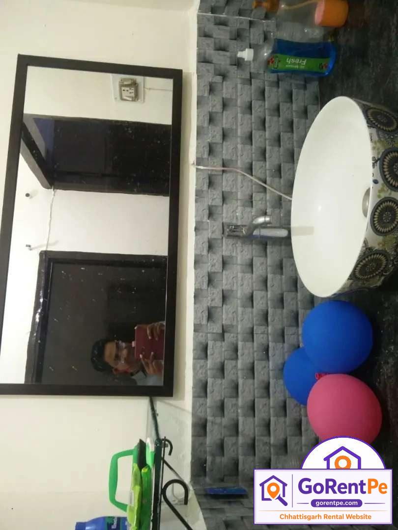 2 BHK flat for rent in Seepat Chowk Bilaspur with lift CCTV garden parking and semi furnished apartment