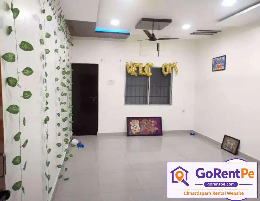 2 BHK flat for rent in Seepat Chowk Bilaspur with lift CCTV garden parking and semi furnished apartment