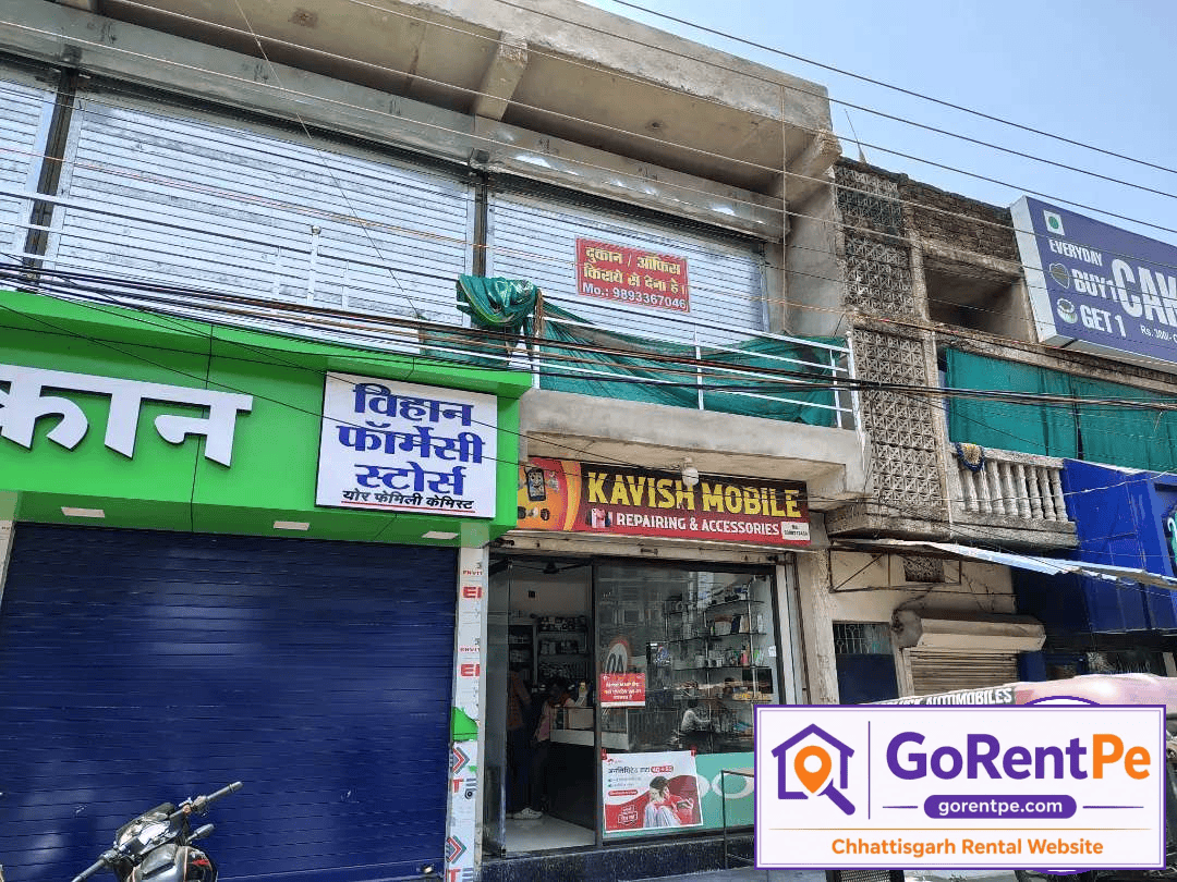 160 sqft shop and office space for rent at Torwa Gurunanak Chowk Bilaspur opposite Vidhani Tower on main road commercial location