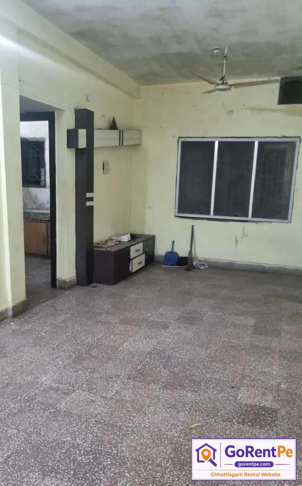 Single room for female flatmate in VIP Colony Geetanjali Nagar Bilaspur with attached balcony private bathroom shared kitchen and hall in semi-furnished 2BHK apartment