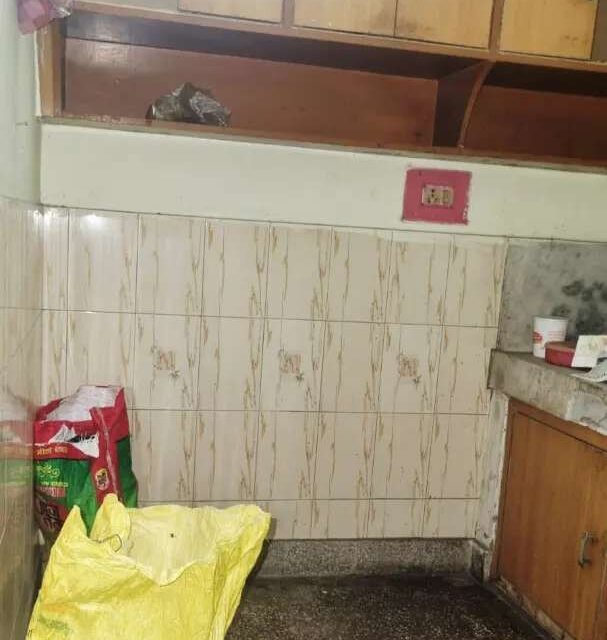 Single room for female flatmate in VIP Colony Geetanjali Nagar Bilaspur with attached balcony private bathroom shared kitchen and hall in semi-furnished 2BHK apartment