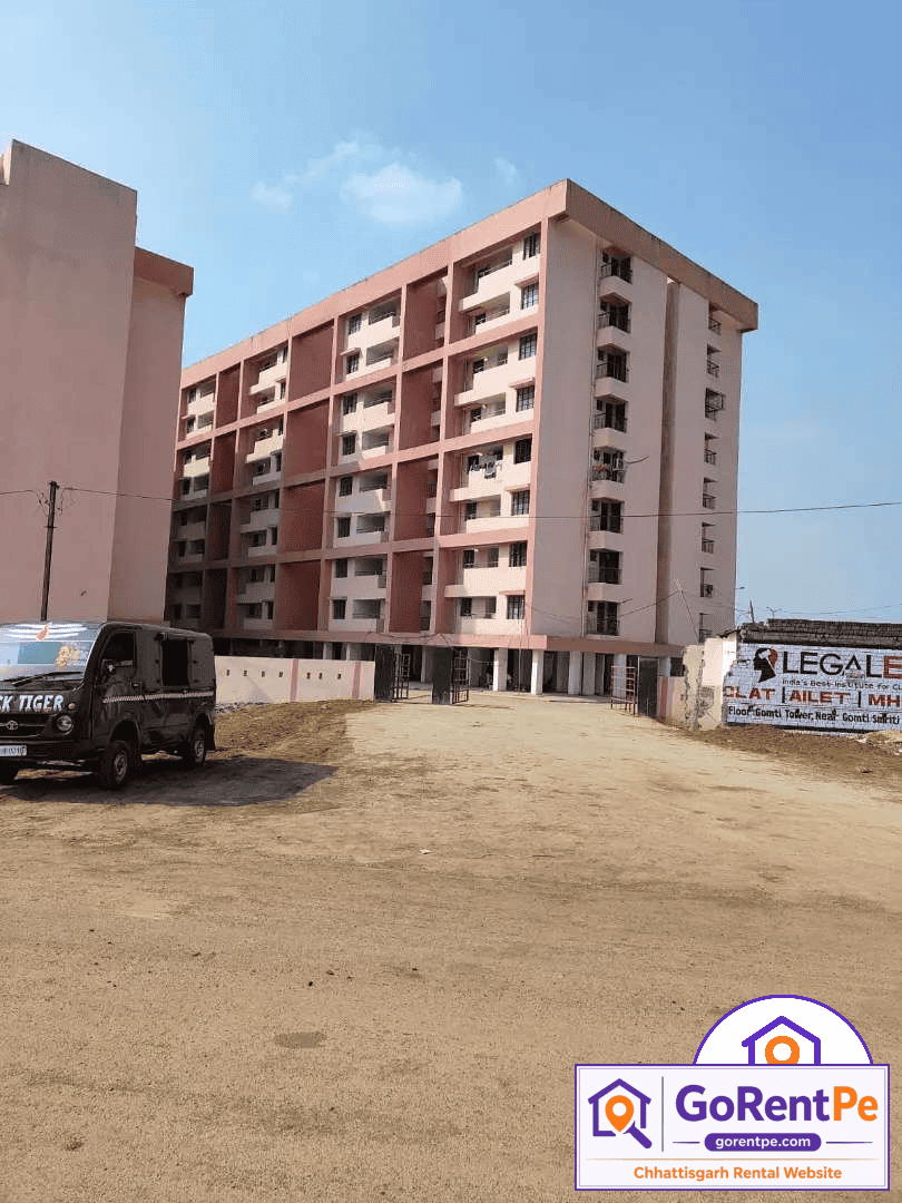3 BHK Semi-Furnished Flat for Rent in Kamal Vihar Raipur Opposite Krishna Public School