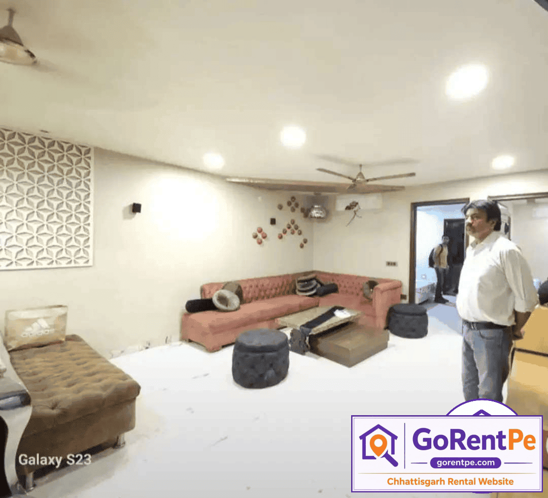 3 BHK fully furnished flat for rent with 3 bathrooms, car parking and sharing option