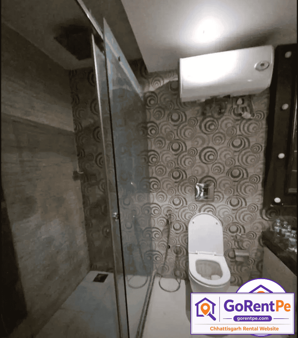 3 BHK fully furnished flat for rent with 3 bathrooms, car parking and sharing option