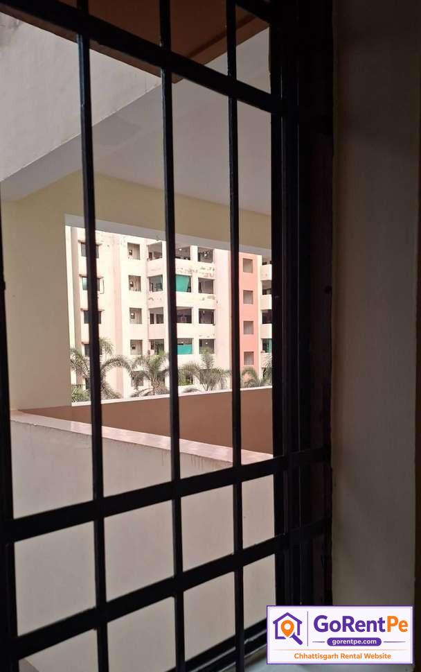 2 BHK flat for rent near Mahadev Ghat Raipur with lift, car parking, CCTV security and garden view
