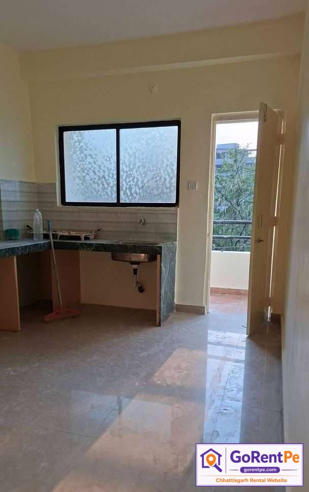 2 BHK flat for rent near Mahadev Ghat Raipur with lift, car parking, CCTV security and garden view