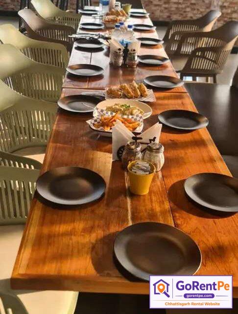 Running cafe for rent in Telibandha Raipur 1450 sq ft