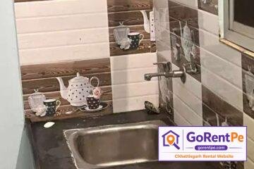 1000 sq ft furnished 1 BHK room for girls for rent in Pachpedi Naka Raipur